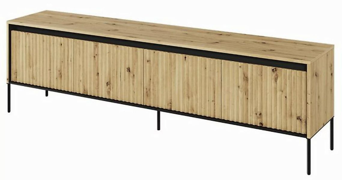 Compleo TV-Schrank FLORE, TV-Tisch, 4 Türen, Modern Wohnzimmer günstig online kaufen