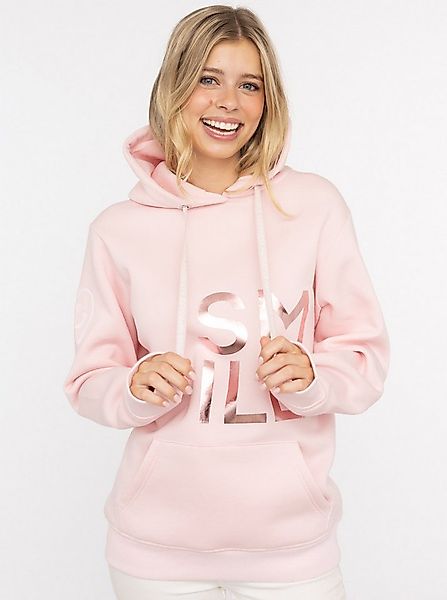 Zwillingsherz Hoodie "Alissa Shiny" glänzender Print, Daumenloch, Kordel, g günstig online kaufen