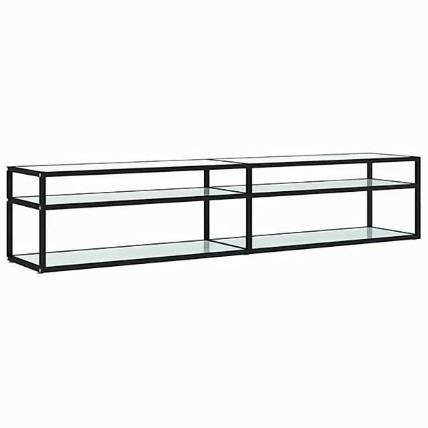 vidaXL TV-Schrank TV-Schrank Weiß Marmor-Optik 200x40x40,5 cm Hartglas Lowb günstig online kaufen