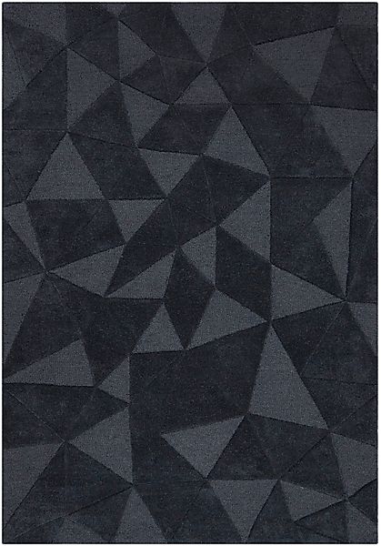 FLAIR RUGS Wollteppich »Shard«, rechteckig, 10 mm Höhe, Hoch-Tief Effekt, H günstig online kaufen