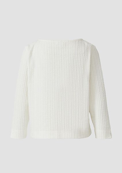 s.Oliver 3/4-Arm-Shirt T-Shirt Strukturiertes Shirt mit günstig online kaufen