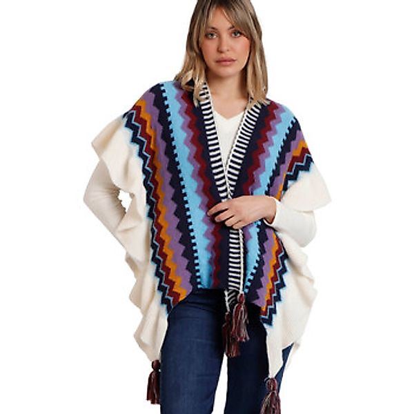 Admas  Blazer Offener Poncho Volantes günstig online kaufen