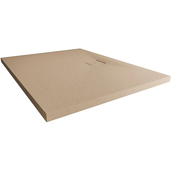 Breuer Duschwanne Modern Line Steinoptik Rechteck 150 cm x 85 cm Sandstein günstig online kaufen