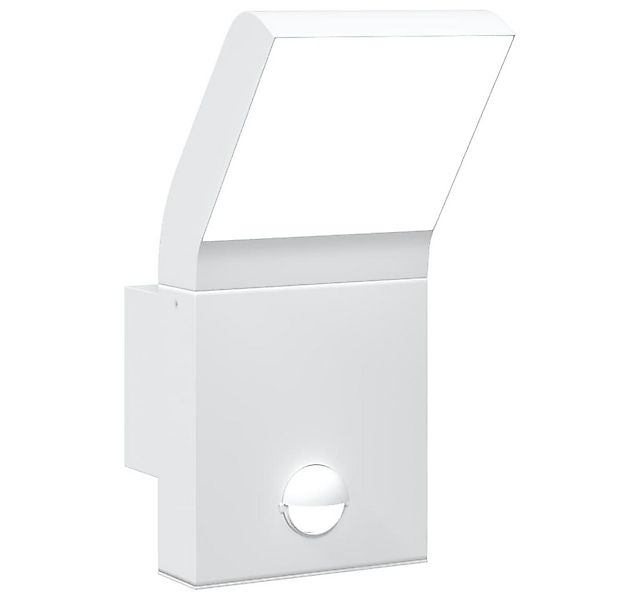 vidaXL LED Außen-Wandleuchte LED-Außenwandleuchte mit Sensor Weiß Aludruckg günstig online kaufen