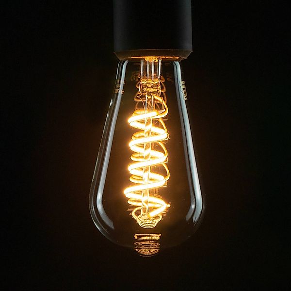 SEGULA LED-Leuchtmittel »LED Rustika Curved Spirale klar«, E27, Warmweiß, d günstig online kaufen