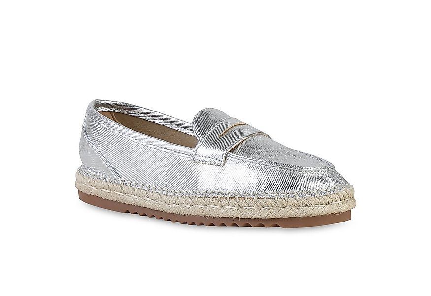 VAN HILL 841129 Espadrille Damen Espadrilles Slippers Bast Profil-Sohle Sch günstig online kaufen