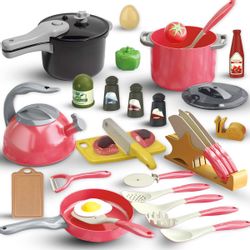 DOPWii Spielküche 32 Küchenspielzeuge mit Spritztöpfen günstig online kaufen