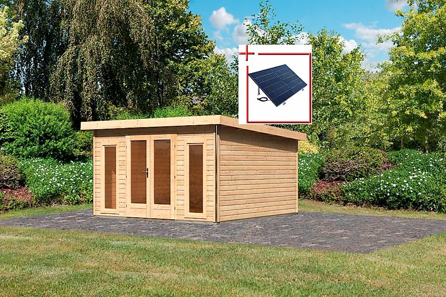 Karibu Gartenhaus "Rabensee 3" naturbelassen günstig online kaufen
