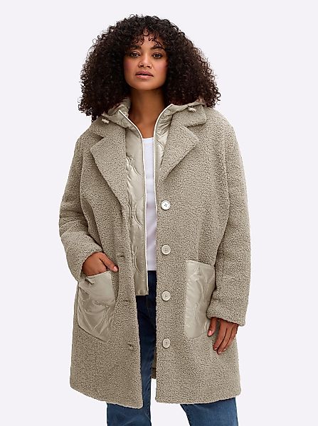 Sheego Langmantel Fleecemantel günstig online kaufen