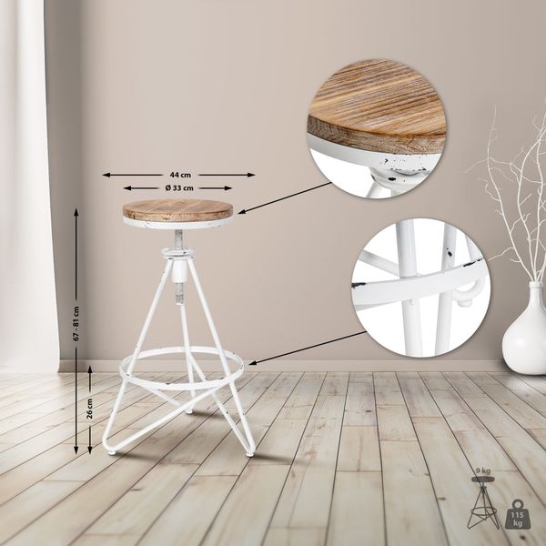 CLP Barhocker Karla (2er Set, 2 günstig online kaufen