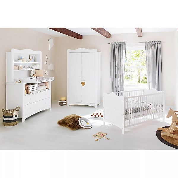 Pinolino® Babyzimmer-Komplettset »Florentina«, (Set, 4 St., Kinderbett, Kle günstig online kaufen