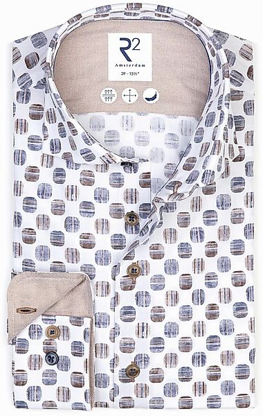 R2 Hemd Druck Blau - Größe 38 günstig online kaufen