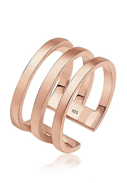 Elli Fingerring Silberring Breit Schlicht Offen günstig online kaufen