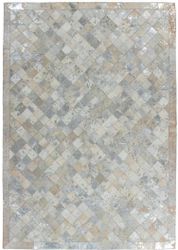 Kayoom Lederteppich "Lavish 210 - Fellteppich" rechteckig 8 mm Höhe 100% Ri günstig online kaufen