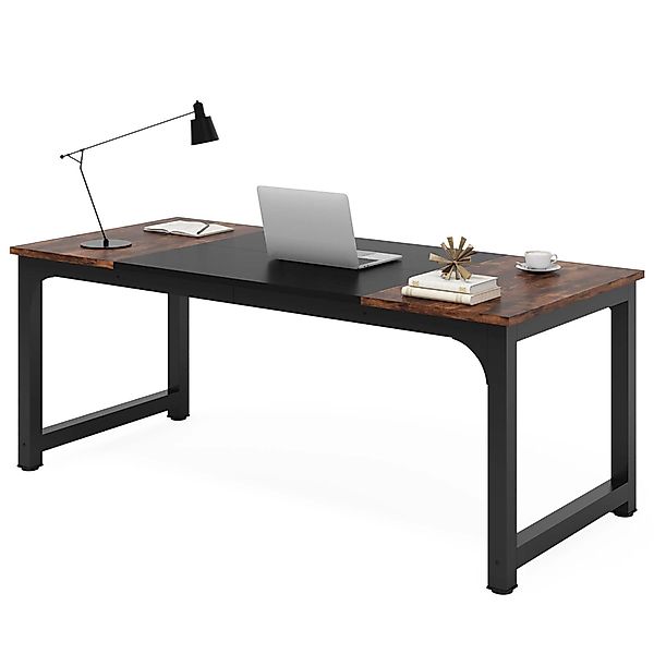Tribesigns Schreibtisch 160/180x80 cm, großer Industrial günstig online kaufen