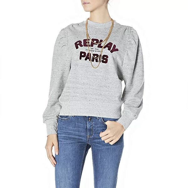 Replay W3609a.000.22664 Sweatshirt XS Grey Melange günstig online kaufen