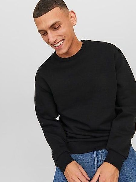 Jack & Jones Sweatshirt "JJEBRADLEY mit Rippbündchen für Alltag und Freizei günstig online kaufen