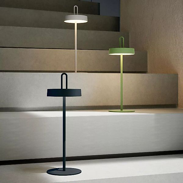 JUST LIGHT. LED-Akku-Tischleuchte Amag, schwarz, Eisen, IP44 günstig online kaufen