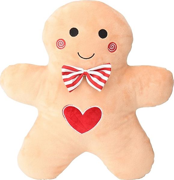 Deko-Kissen LEBKUCHENMÄNNCHEN ca. 43 cm mit Herz günstig online kaufen