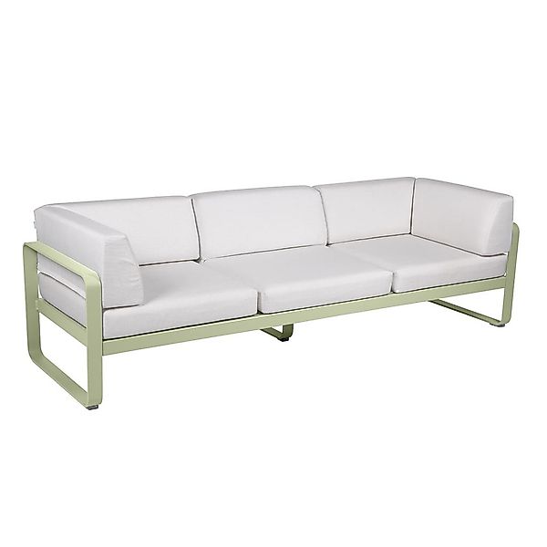 Bellevie 3-Sitzer Club Sofa Outdoor 65 Lindgrün 81 Grauweiß günstig online kaufen