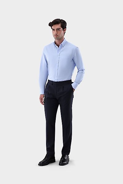 Dobby-Hemd mit Button Down Kragen Tailor Fit günstig online kaufen
