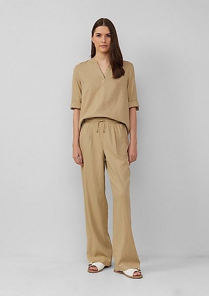 s.Oliver Chinos Hose Wide-Leg-Hose aus Leinemix günstig online kaufen