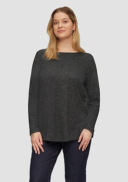 s.Oliver Langarmshirt T-Shirt Langarm-Shirt mit Metallic-Garn-Effekt günstig online kaufen