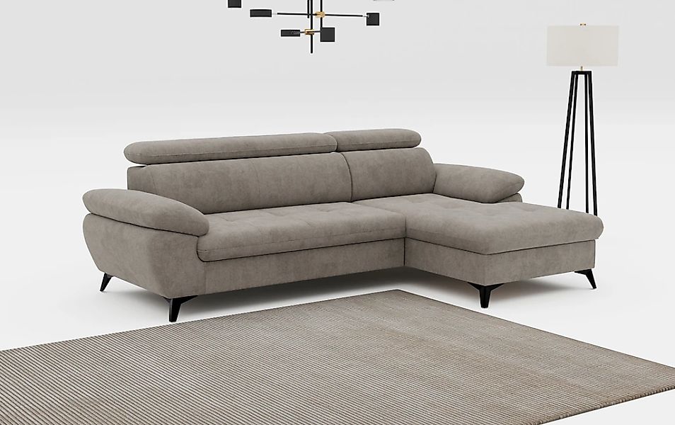 COTTA Ecksofa "Hudson L-Form", mit Kopfteilverstellung, wahlweise mit Bettf günstig online kaufen
