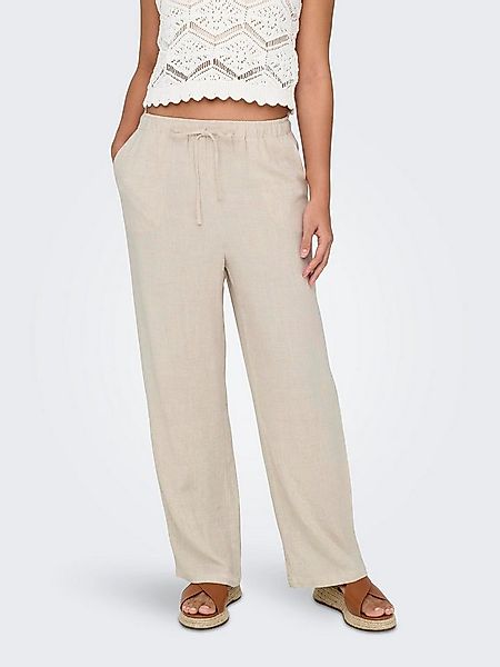ONLY Schlupfhose ONLSIESTA MW PULL-UP LINEN BL PNT NOOS Sommerhose mit Lein günstig online kaufen