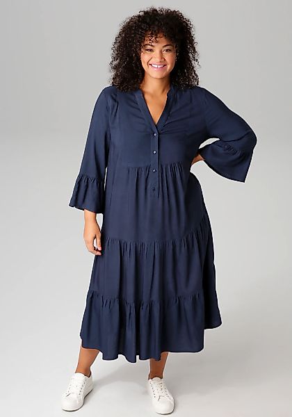 Aniston PLUS Midikleid, In trendigen Farben günstig online kaufen