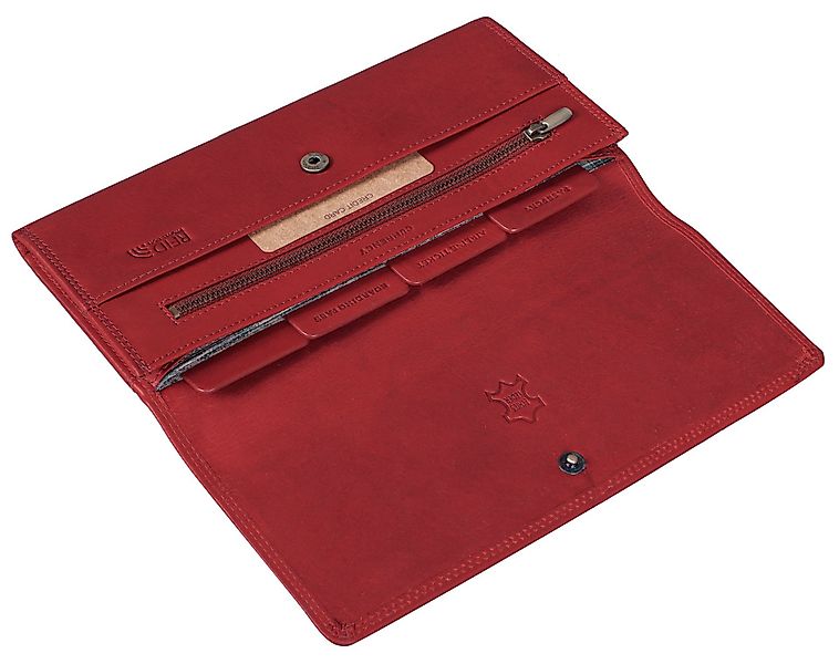 Benthill Brieftasche Echt Leder Portemonnaie Reisebrieftasche günstig online kaufen