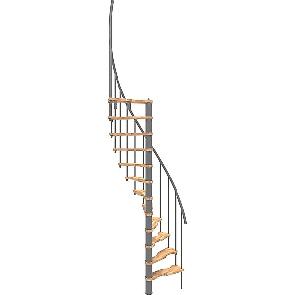 Minka Spindeltreppe Suono Smart Buche Grau 140x78 cm Geschoßhöhe bis 305,5 günstig online kaufen