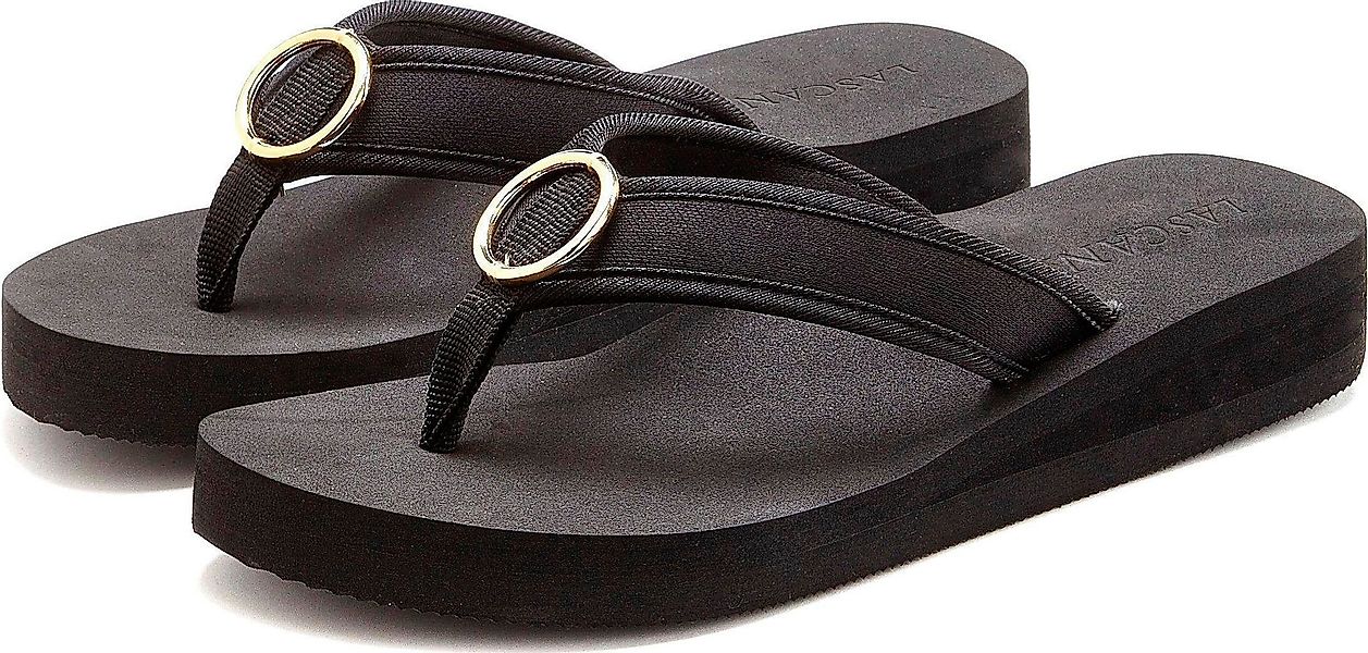 LASCANA Badezehentrenner Sandale, Pantolette, Badeschuh mit günstig online kaufen