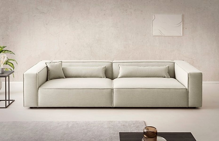 LeGer Home by Lena Gercke 3-Sitzer »PIARA XXL, Sofa mit Kedernaht in Cord, günstig online kaufen