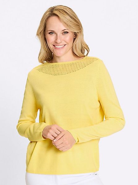 Sieh an! Strickpullover Langarm-Pullover Langarm Jersey, Ajour günstig online kaufen