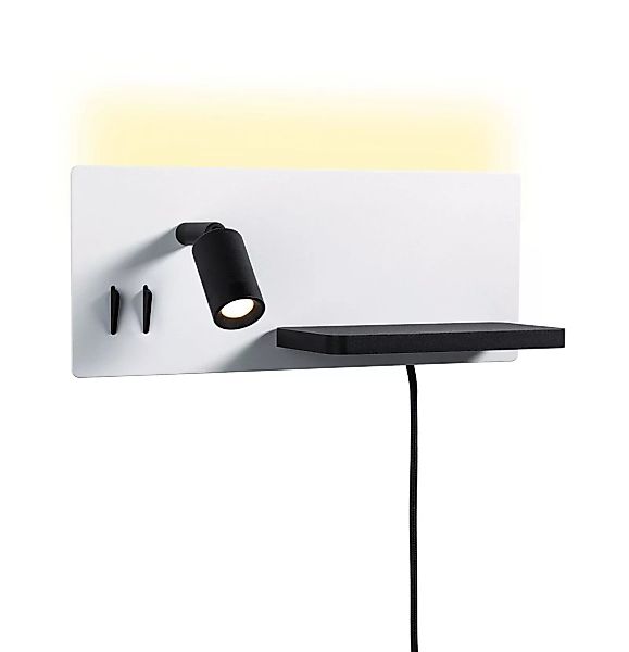 Paulmann LED-Wandleuchte Serra USB C, linke Seite günstig online kaufen