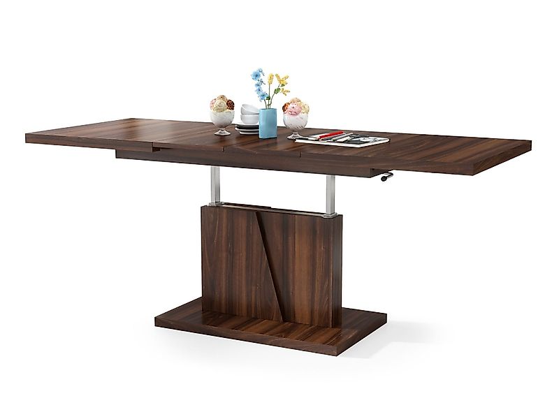 Mazzoni Couchtisch Grand Noir Nussbaum stufenlos günstig online kaufen