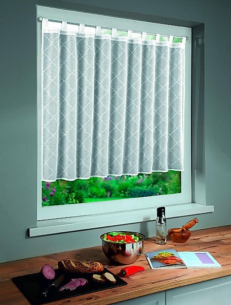 Neusser Collection Gardine Neusser Collection Schlaufenpanneau Serafina gra günstig online kaufen