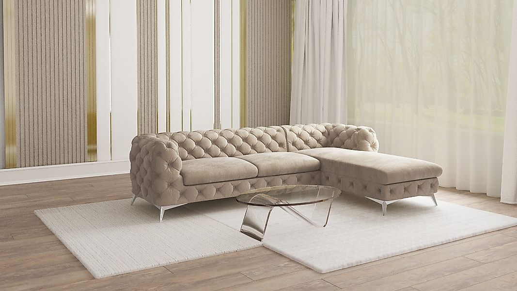 S-Style Möbel Ecksofa Kalina, Chesterfield mit günstig online kaufen
