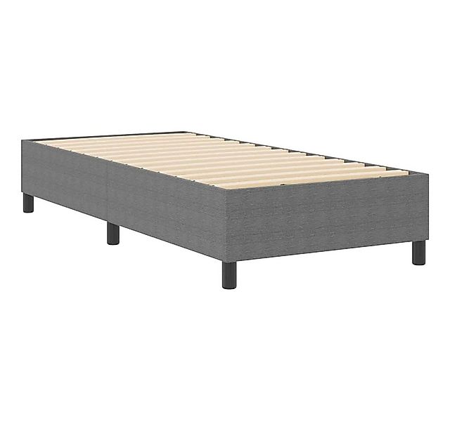 vidaXL Bett Boxspringbett Hellgrau 90 x 200 cm Cordstoff (1-tlg) günstig online kaufen