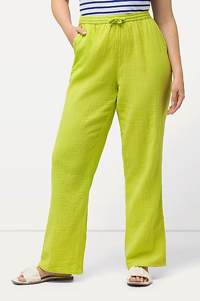 Ulla Popken Schlupfhose Musselin-Schlupfhose Rose weites günstig online kaufen