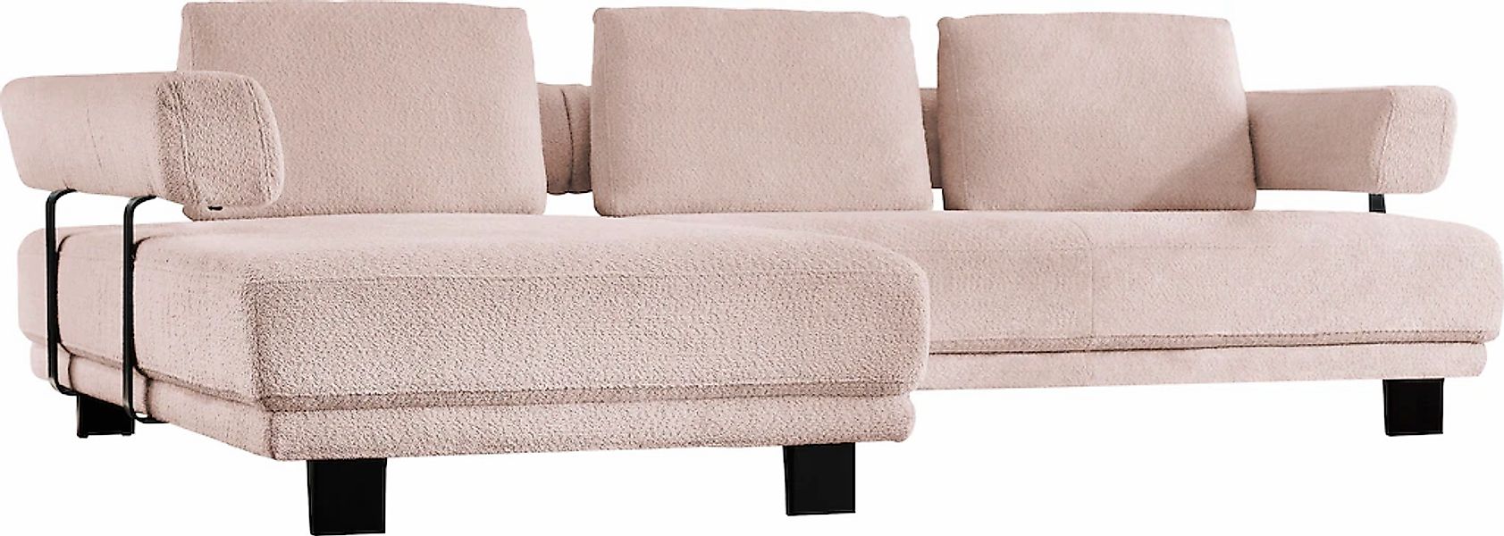 HUKLA Ecksofa "HU-HP18064 L-Form" Optional mit motorischer Vorziehbank, sty günstig online kaufen