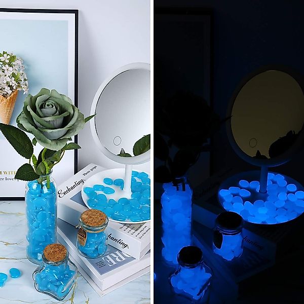 XDeer Dekosteine Leuchtsteine Kieselsteine Fluoreszierende Steine,Nachtleuc günstig online kaufen