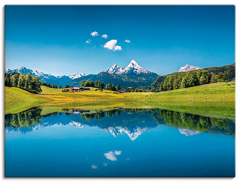Artland Wandbild "Landschaft in den Alpen" Berge 1 Stk. tlg. als Alubild, O günstig online kaufen