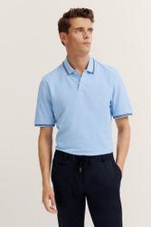 bugatti Poloshirt mit Kontraststreifen und Bruststickerei günstig online kaufen
