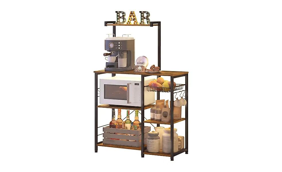 Standregal   ¦ braun ¦ Maße (cm): B: 90 H: 132 Regale > Standregale - Höffn günstig online kaufen