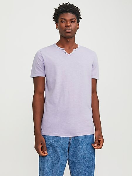 Jack & Jones T-Shirt "JJESPLIT NECK TEE SS NOOS", mit V-Ausschnitt günstig online kaufen