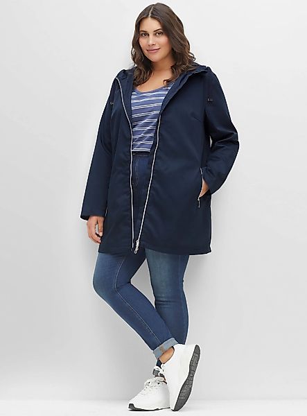 Sheego Langjacke, mit Kapuze günstig online kaufen