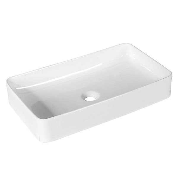 COSTWAY Waschbecken, Keramik rechteckig, 60cm, hängend günstig online kaufen