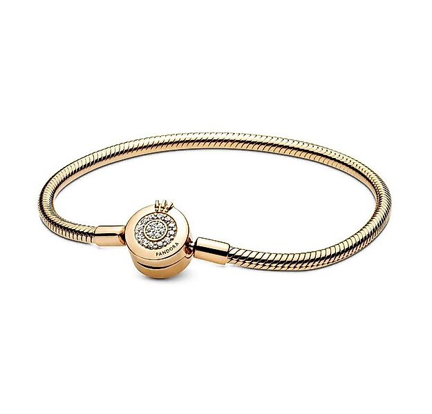 Pandora Armband PANDORA Schlangenglieder Armband Crown O für Damen, gold günstig online kaufen